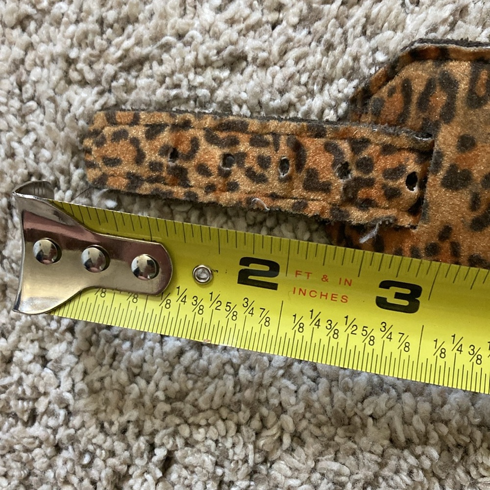 Punk rock, leopard print cuff bracelet size small - Picture 4 of 4